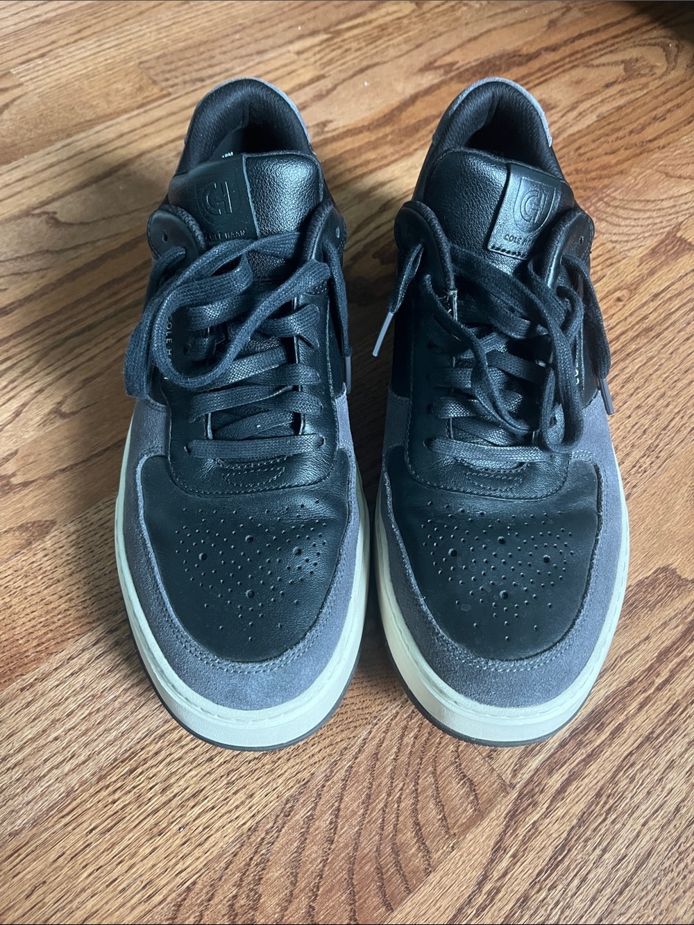 Cole Haan Black and Gray Low-Top Sneakers